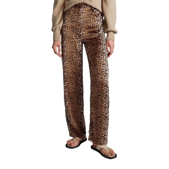 Ena Pelly Anthropologie Animal Print Trousers NWOT - Picture 1 of 4